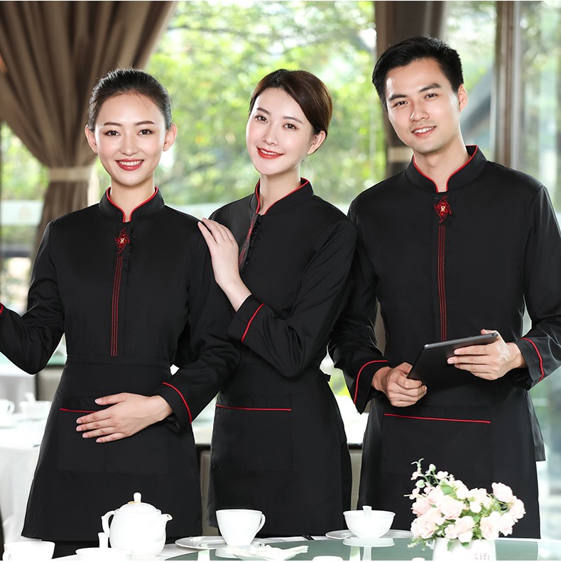服装特色餐饮工作服女秋冬装中餐厅酒店茶楼火锅饭店前厅传菜生服务员