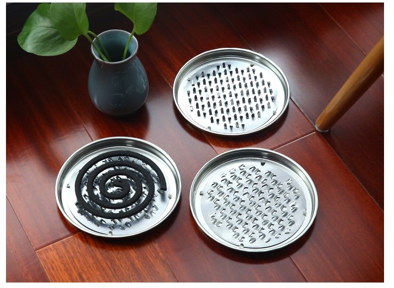 带盖蚊香盘蚊香座蚊香托盘防火带锯齿蚊香支架蚊香托盘【图片 价格