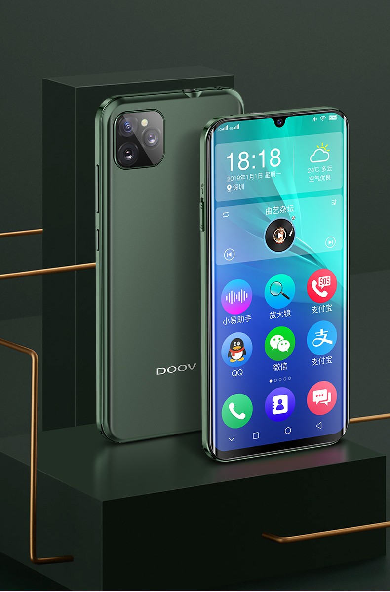 朵唯x11电霸智能手机128g八核水滴全面屏老人学生全网通4g双卡双待