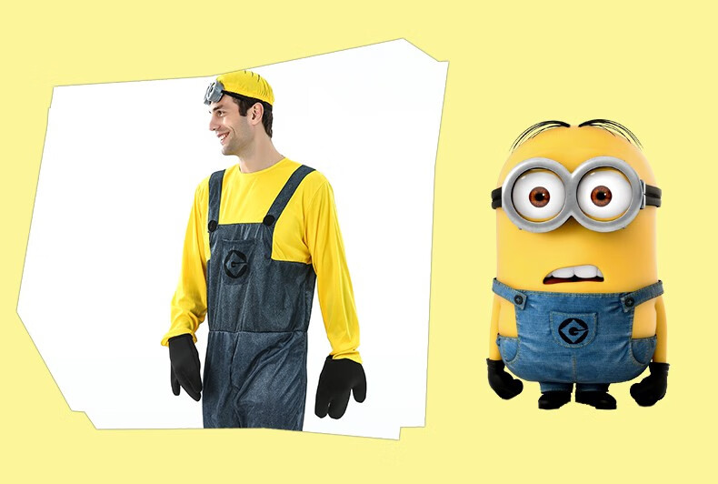 素界小黄人衣服儿童表演服装男cos卡通动漫神偷奶爸格鲁子服饰儿童