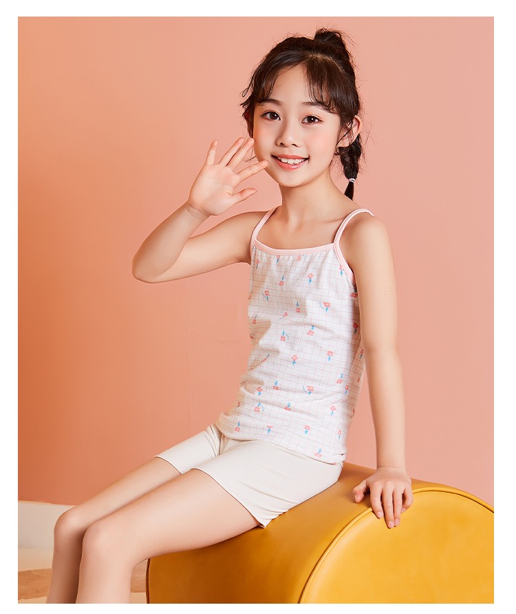 纤丝鸟tinsino童装女童吊带背心内穿宝宝儿童女中大童女孩内衣打底衫