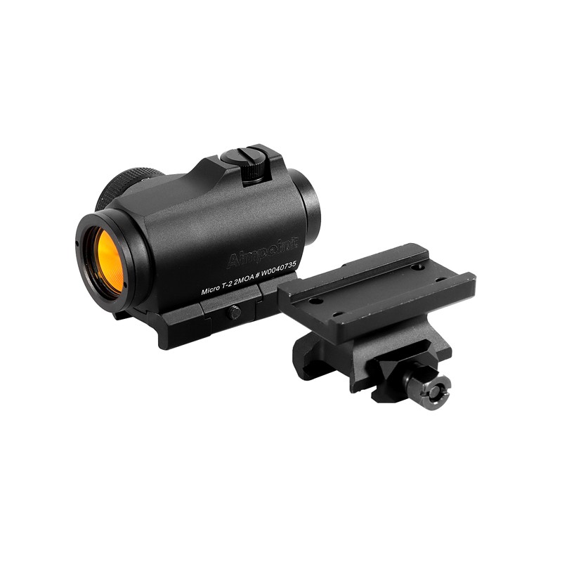 雷蛇t2红点瞄甲烷气体遥测仪测距用瞄准镜全息内红点瞄带底座 t2黑色