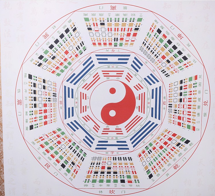 妙如意精品邵伟华爻相图挂件六十四卦八卦图家居礼品挂画挂图精品款