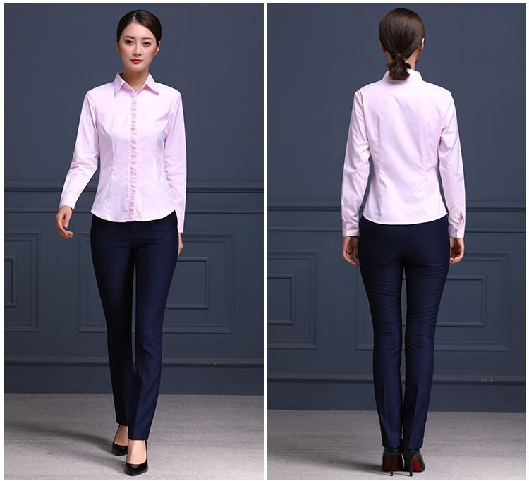 tan)兴业银行行服衬衫短袖工装制服套装女红色西服马甲银行正装工作服