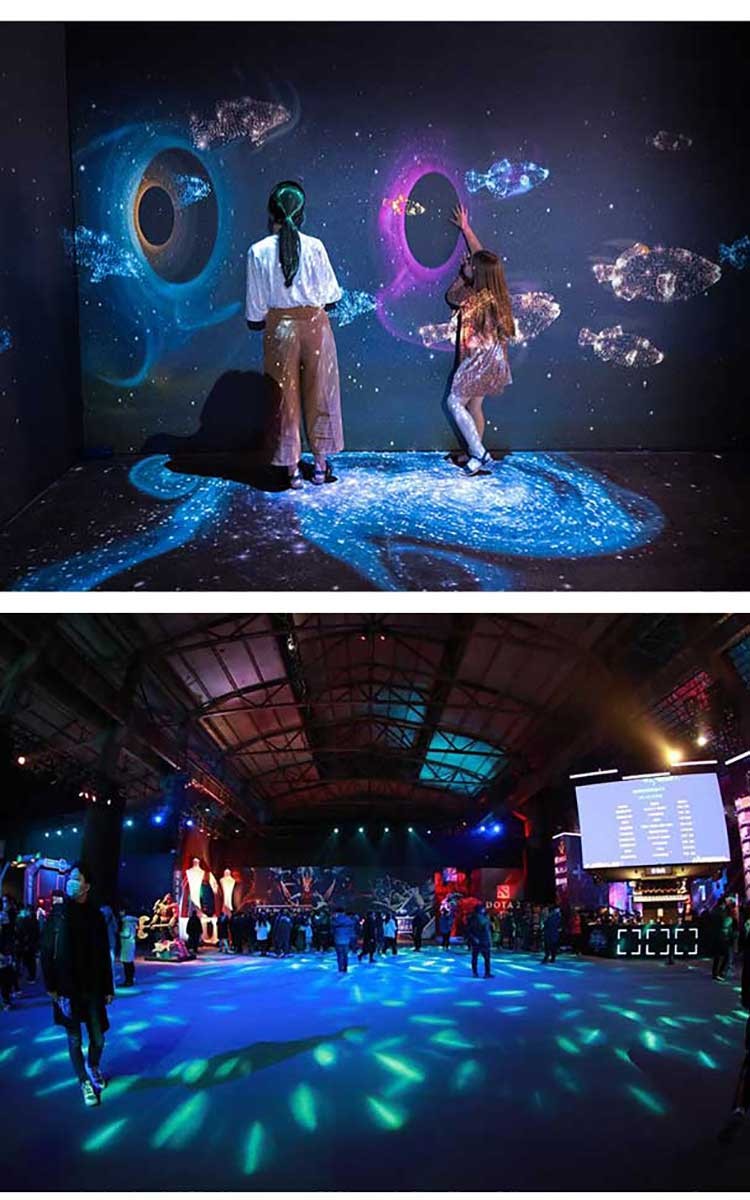 全息投影仪裸眼3d互动墙面地面户外高清游戏沉浸式剧本杀ktv酒吧迈森