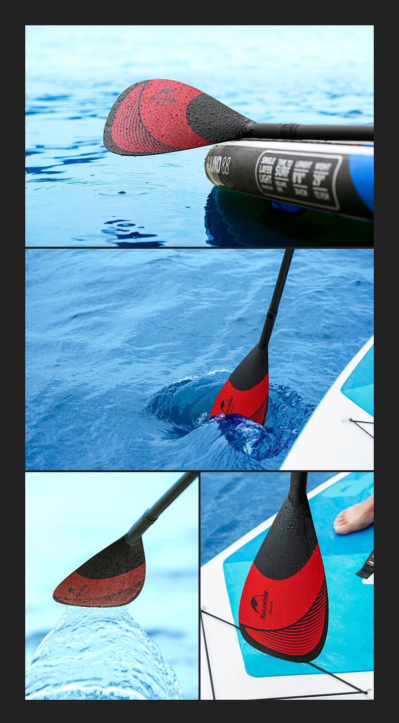 naturehike挪客冲浪板桨板便携碳纤维sup划桨三节可调节铝合金板桨