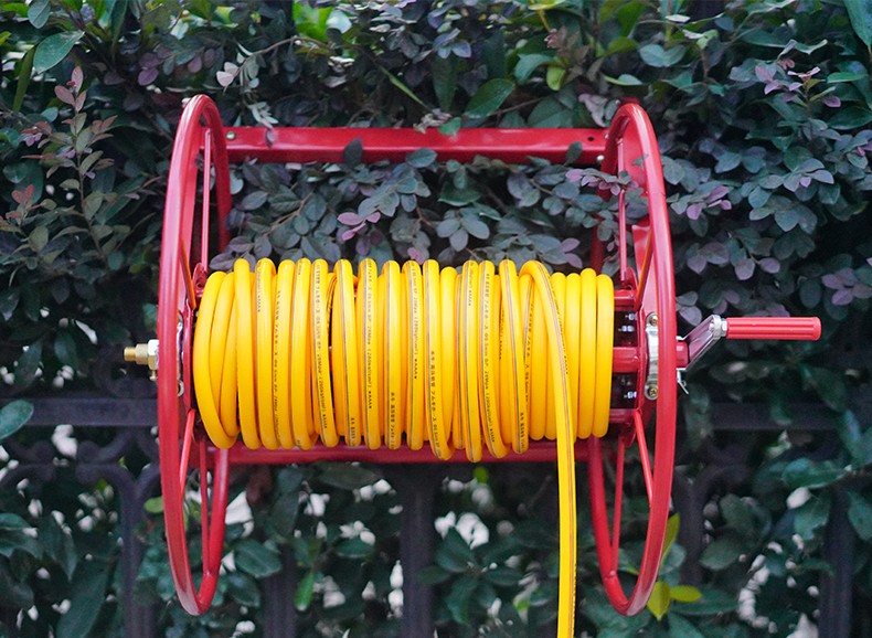 农用打药机电动卷管器收线机手摇绕管架挂式收纳架高压水管盘管器100