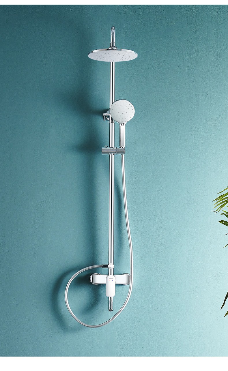 法恩莎(faenza)浴室洗澡空气增压淋沐浴冲凉花洒手持全套装 可旋转