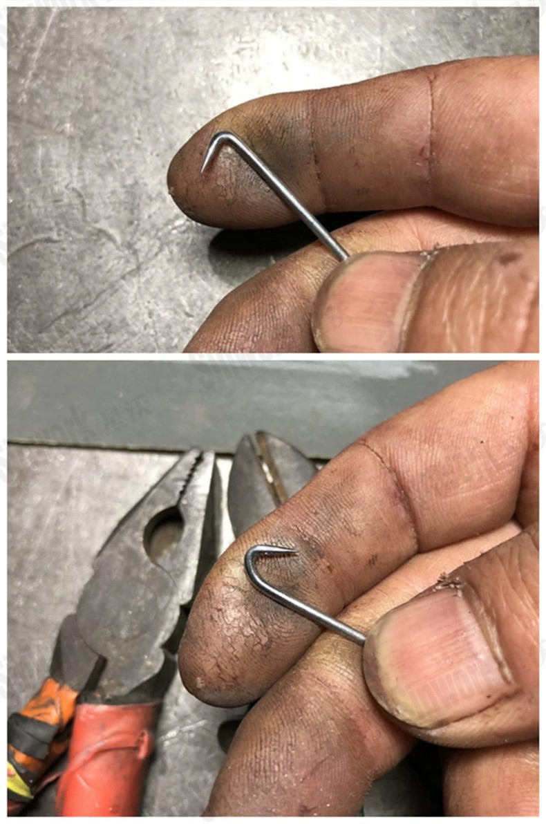 手工黄鳝钩t9a特硬琴钢丝黄鳝钩传统黄鳝钩手钩鳝鱼钩自制手工钩水滴