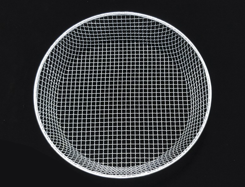 304不锈钢家用圆形加粗筛子筛选过滤沙石子筛土晾晒滤水滤油烘烤37cm