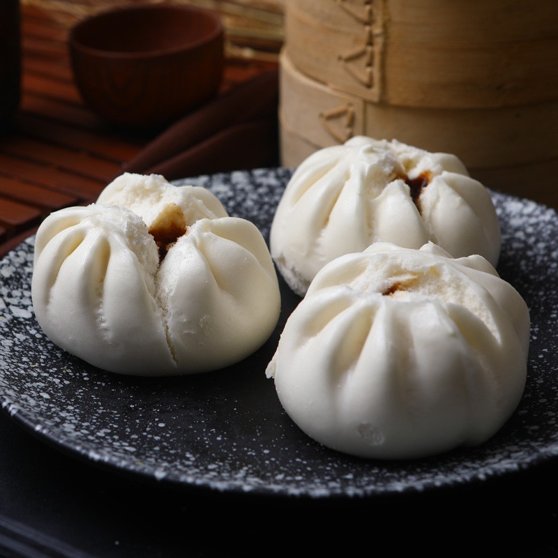丁三记 开口叉烧包 蜜汁叉烧包 叉烧焗餐包 广东速冻早餐 大包 广式