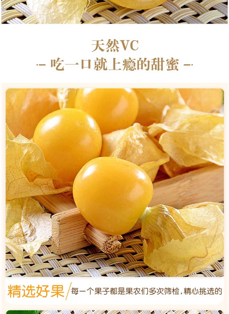 东北姑娘果新鲜灯笼果菇娘黄姑娘果洋菇娘灯笼果菇凉姑鸟整箱1000g