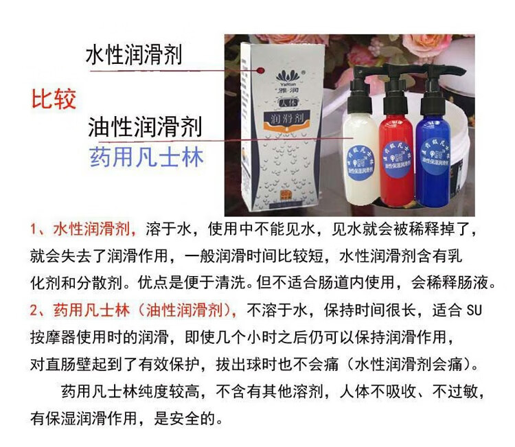 油性人体润滑油50g(su按摩器) 畅哥前列腺自助按摩器专用油性润滑油