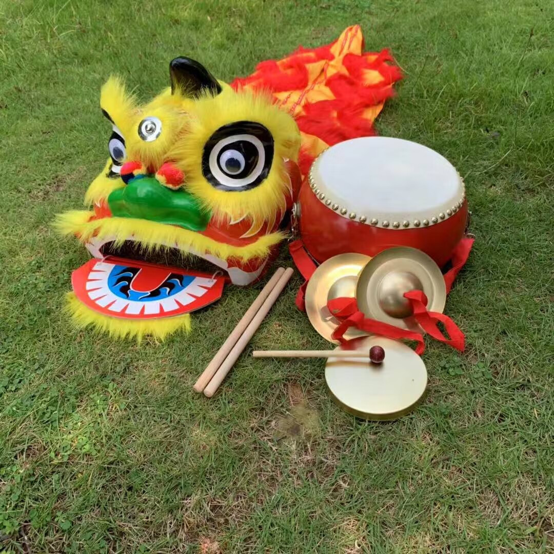 儿童舞狮子玩具2-13岁表演舞狮套装醒狮佛山狮子头幼儿舞台表演道具