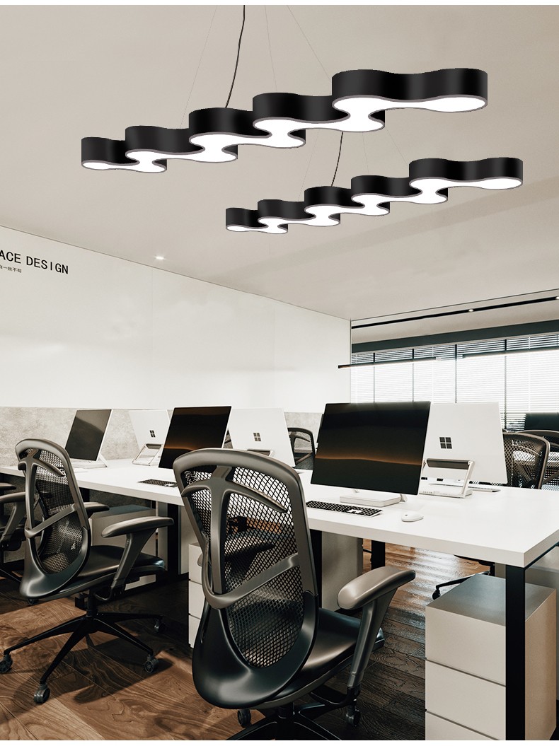 鲨驰led前台灯创意会议室吊灯工业风办公室灯艺术造型灯定做定制灯具