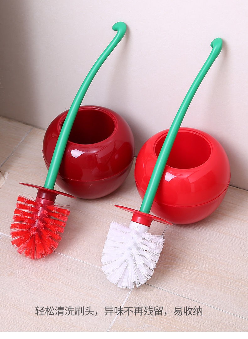马桶刷 套装清洁刷子长柄软毛马桶刷樱桃马桶刷日用百货清洁刷厕所刷