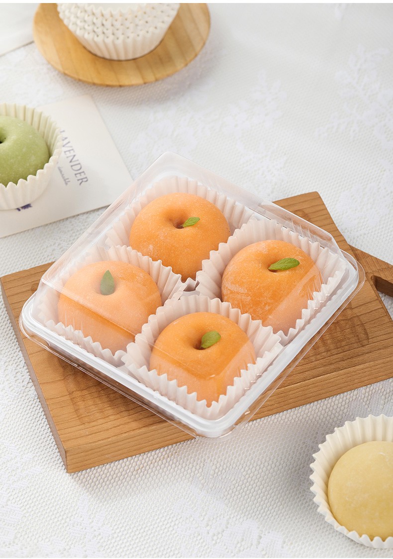 劣狐狐雪媚娘纸托蛋糕纸杯底托垫食品级耐高温烘焙商用马芬雪梅娘油