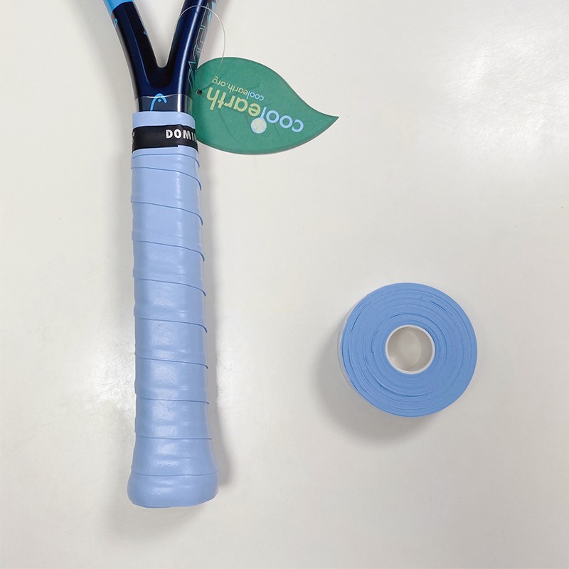 网球羽毛球拍手胶网球拍吸汗带弹弓鱼竿防滑手柄缠绕绑带蓝色袋装6条