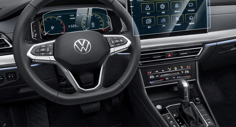 左鸿 适用于2023款大众朗逸导航膜 全新朗逸仪表盘膜中控屏幕膜专用