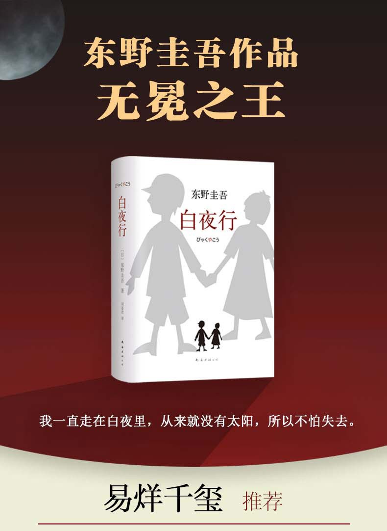 东野圭吾白夜行悬疑推理侦探小说白夜行