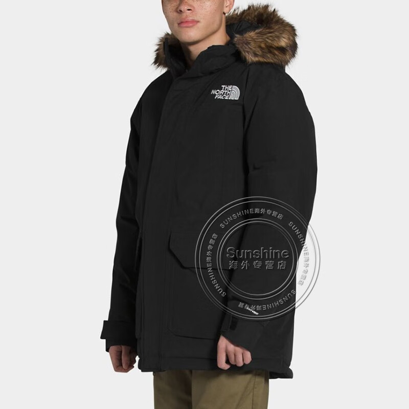the north face北面羽绒服男士mcmurdo系列鹅绒保暖派克大衣连帽外套