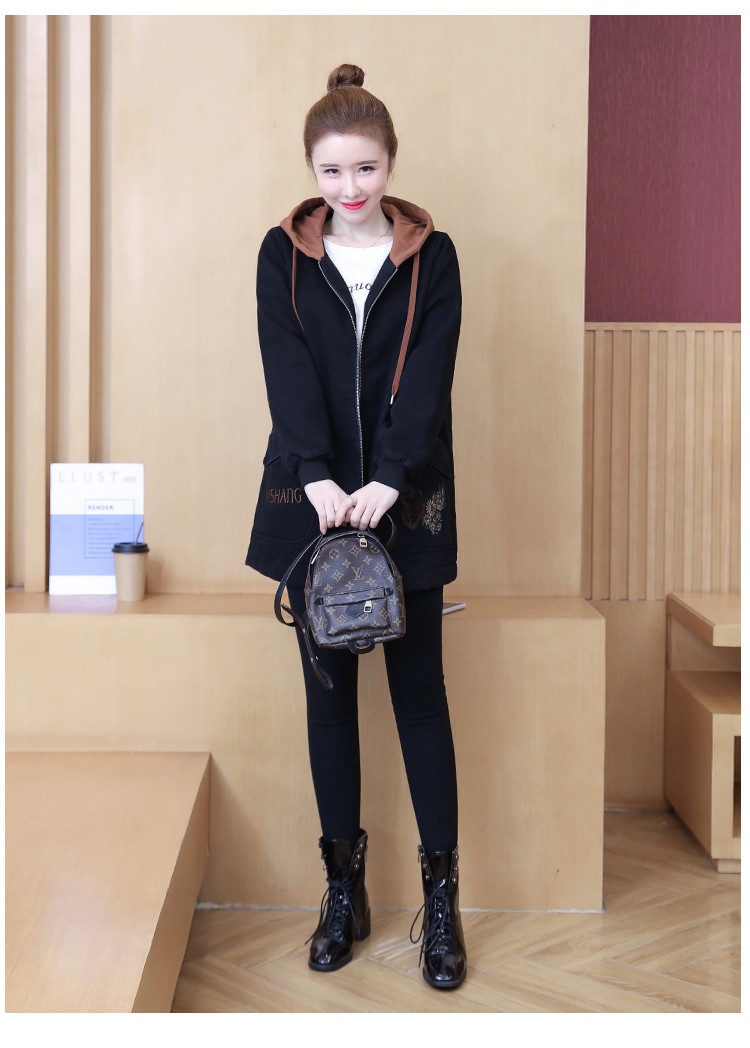 大码女装外套胖妹妹冬装加肥加大微胖女人时尚显瘦加绒加厚宽松型遮