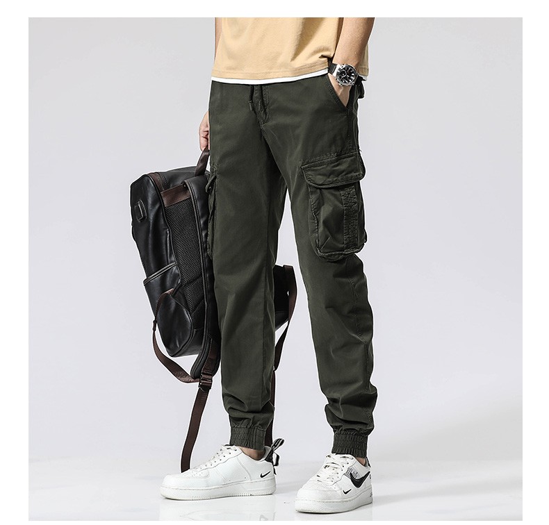 jeep吉普工装裤男夏季2022新款时尚百搭大码休闲裤男潮流宽松束脚裤