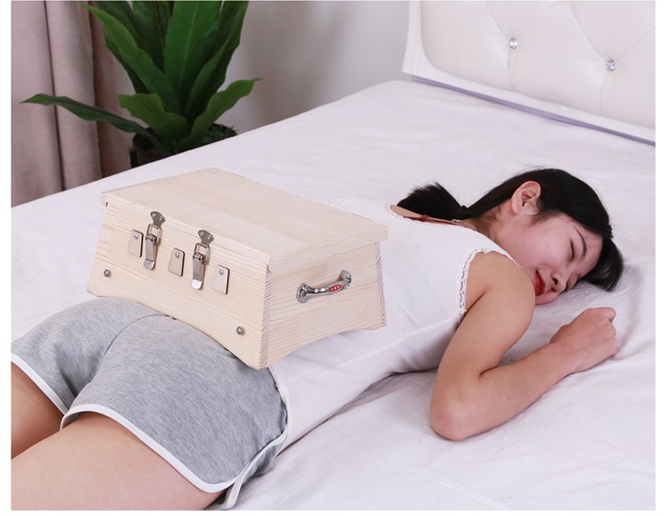 大八孔木制艾灸盒大号腰部背部腹部熏蒸仪艾灸盒子全身家用木炙盒