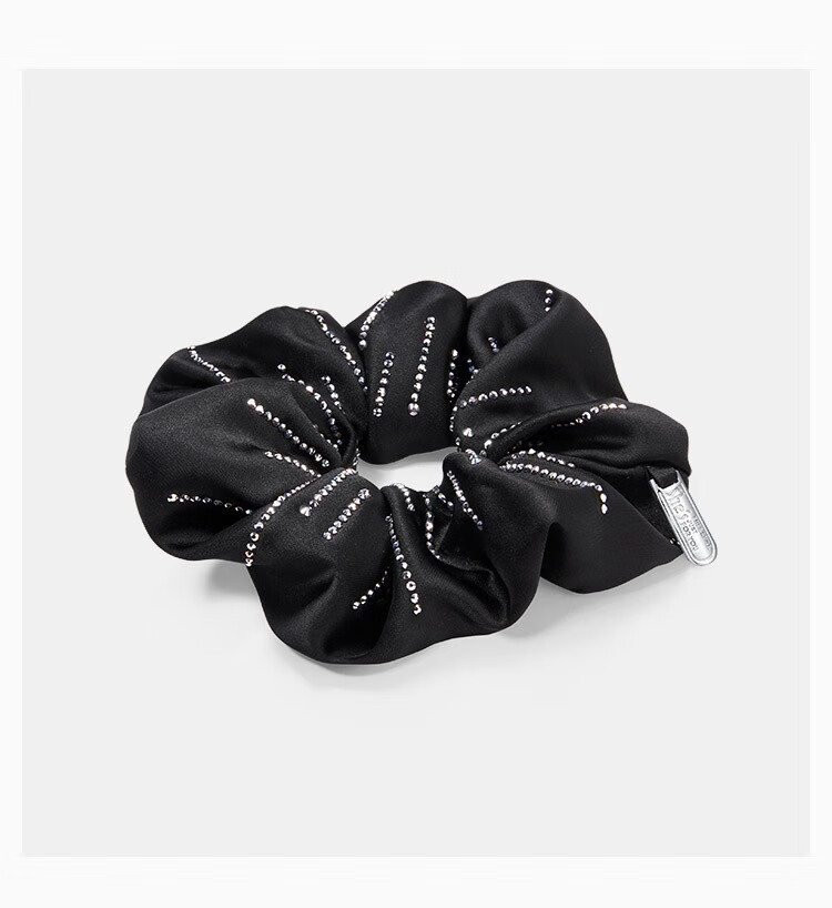 She's Light And Simple Rhinestone Soft Faux Silk Satin Hair Tie, Fashionable Headband, Birthday Gift for Girlfriend 15