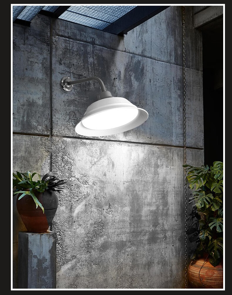 朗帝斯 马弯路灯厂房仓库过道壁灯led工矿灯超亮工厂照明防潮防锈马湾