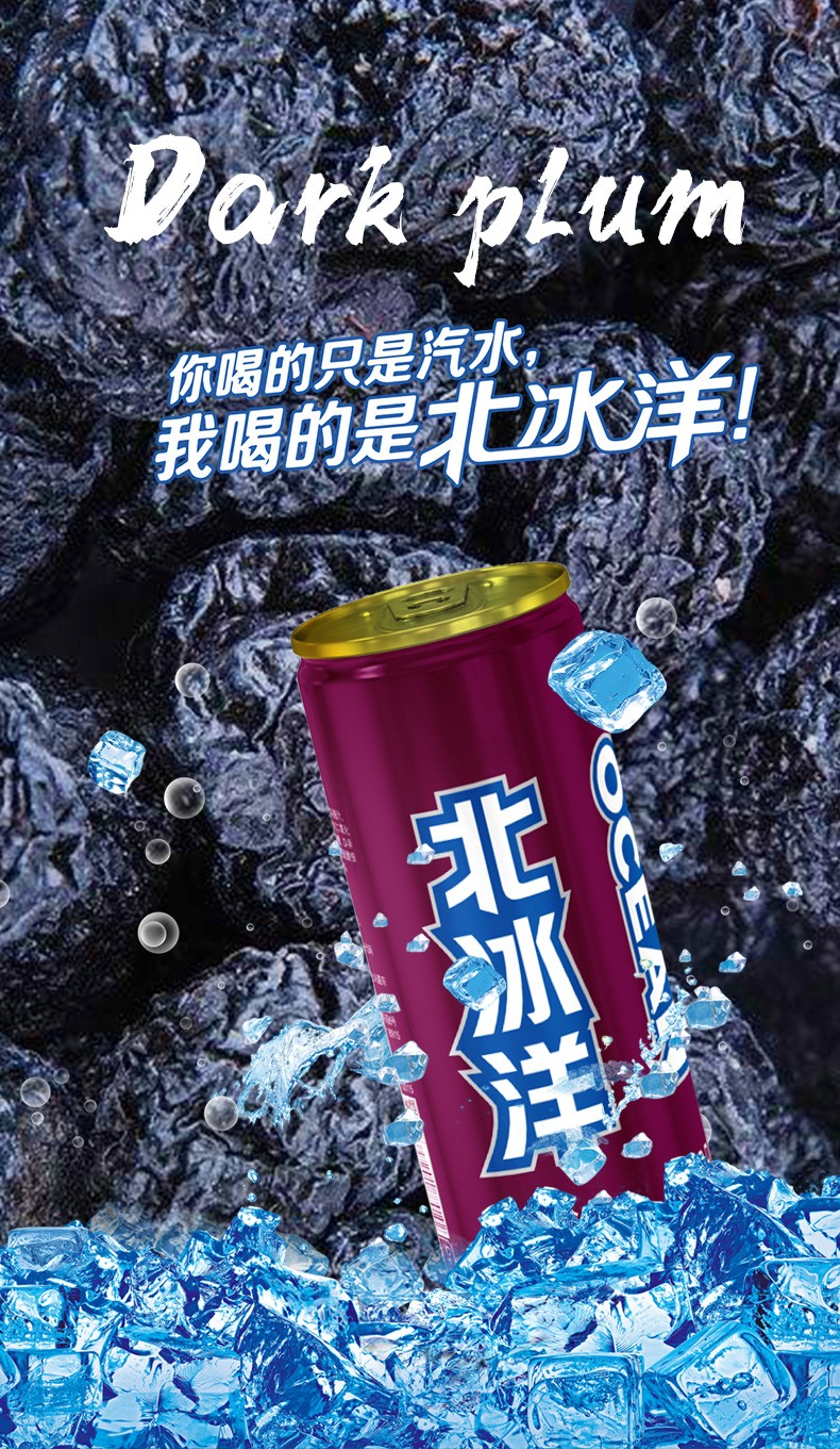 北冰洋 老北京汽水 罐装酸梅口味汽水 碳酸果汁饮品 330ml*6罐【图片