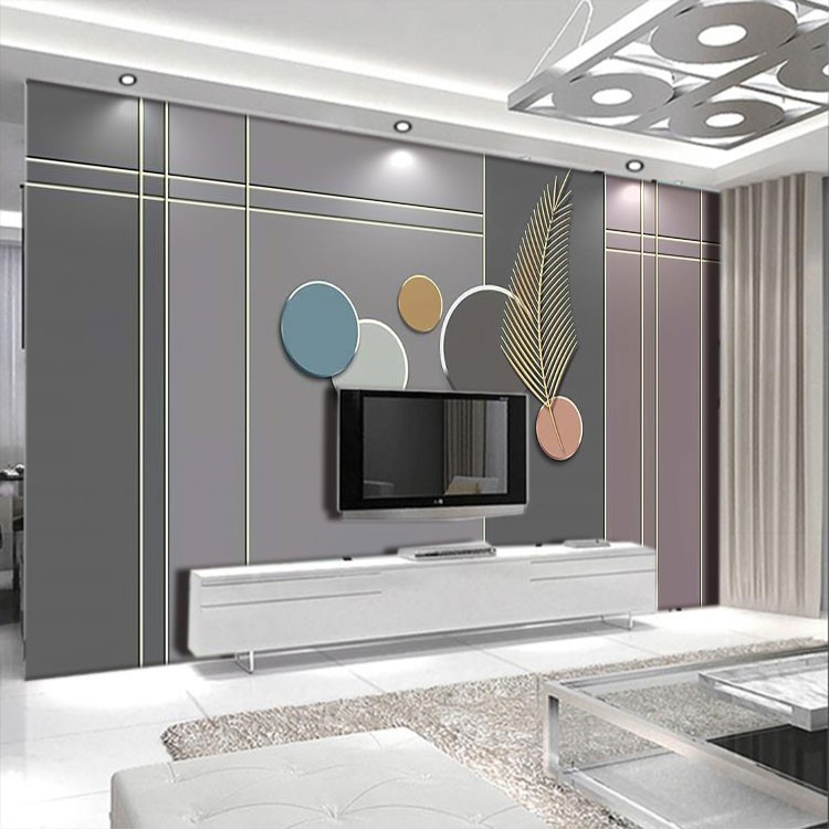 壁纸客厅沙发淡雅壁布简约温馨卧室无缝墙布18d水晶浮雕丝绸布每平方