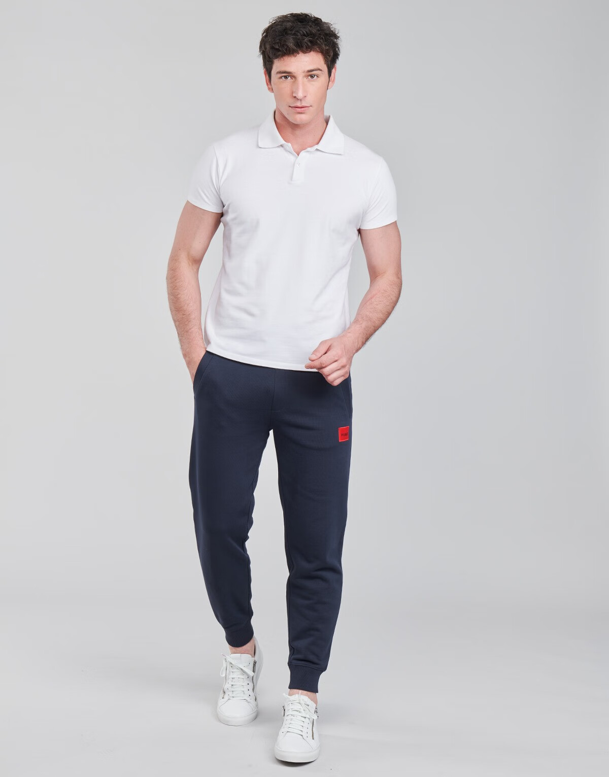 hugoboss男裤舒适休闲运动裤长裤卫裤束脚慢跑裤蓝色春秋款5044796340