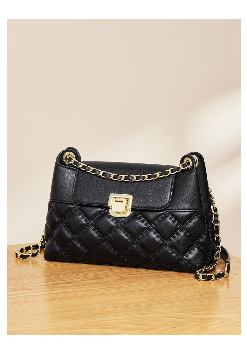 劳斯尼亚(rollsnea)轻奢品牌包包女包腋下包女秋链条流行真皮单肩斜跨