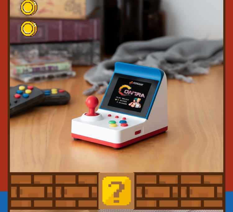 迷你摇杆游戏机街机掌上游戏机男朋友男孩生日礼物 青春【图片 价格