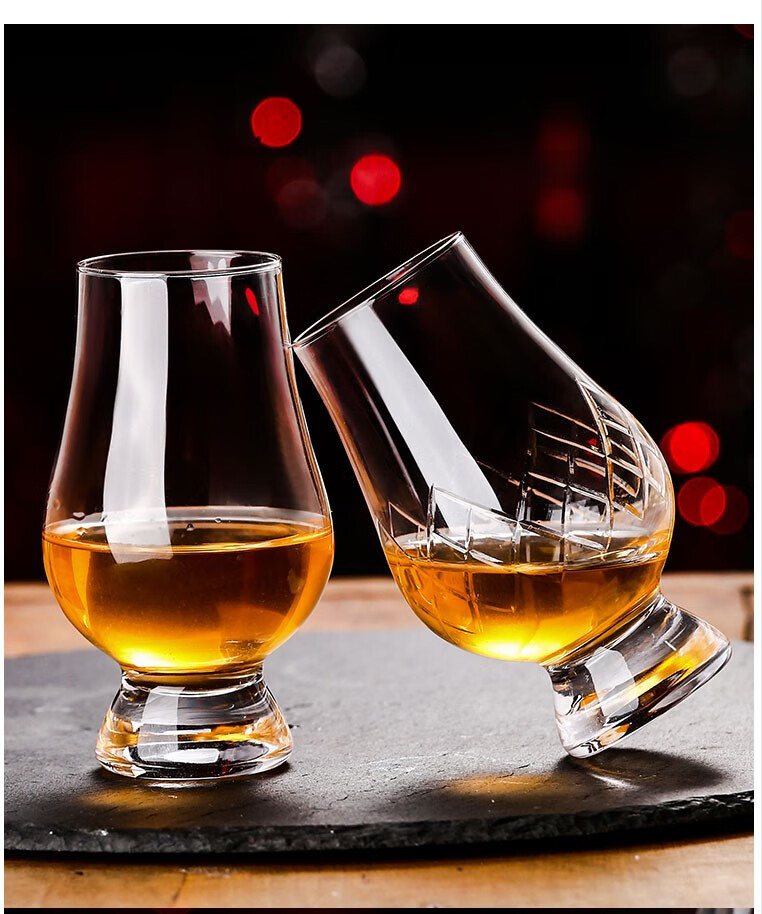 威士忌品鉴杯刻花闻香杯试酒杯郁金香杯甜酒杯试酒杯刻花威士忌品鉴杯