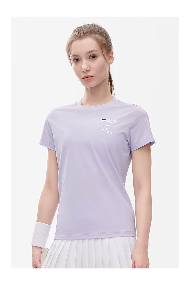fila斐乐官方女子短袖t恤2022夏季新款基础百搭轻凉圆领运动半袖上衣