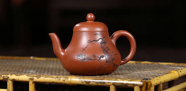 枫岚情宜兴紫砂壶原矿大红袍思婷壶许小亚名家大师全手工茶壶茶具思婷