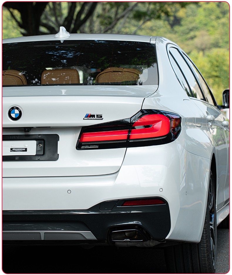 适用宝马5系525i540li530li数字改装车标贴后尾排量m标叶子板装饰侧贴