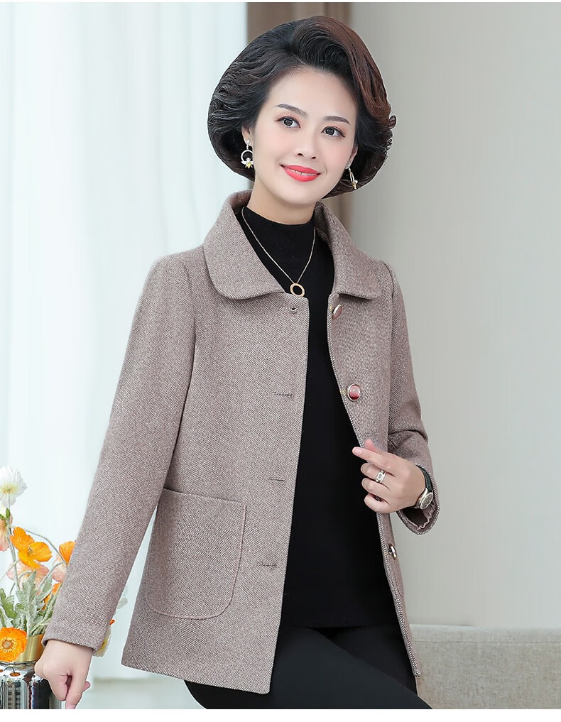 中老年女装外套春秋上衣妈妈装秋装新款4050岁衣服中年女士春秋外穿秋