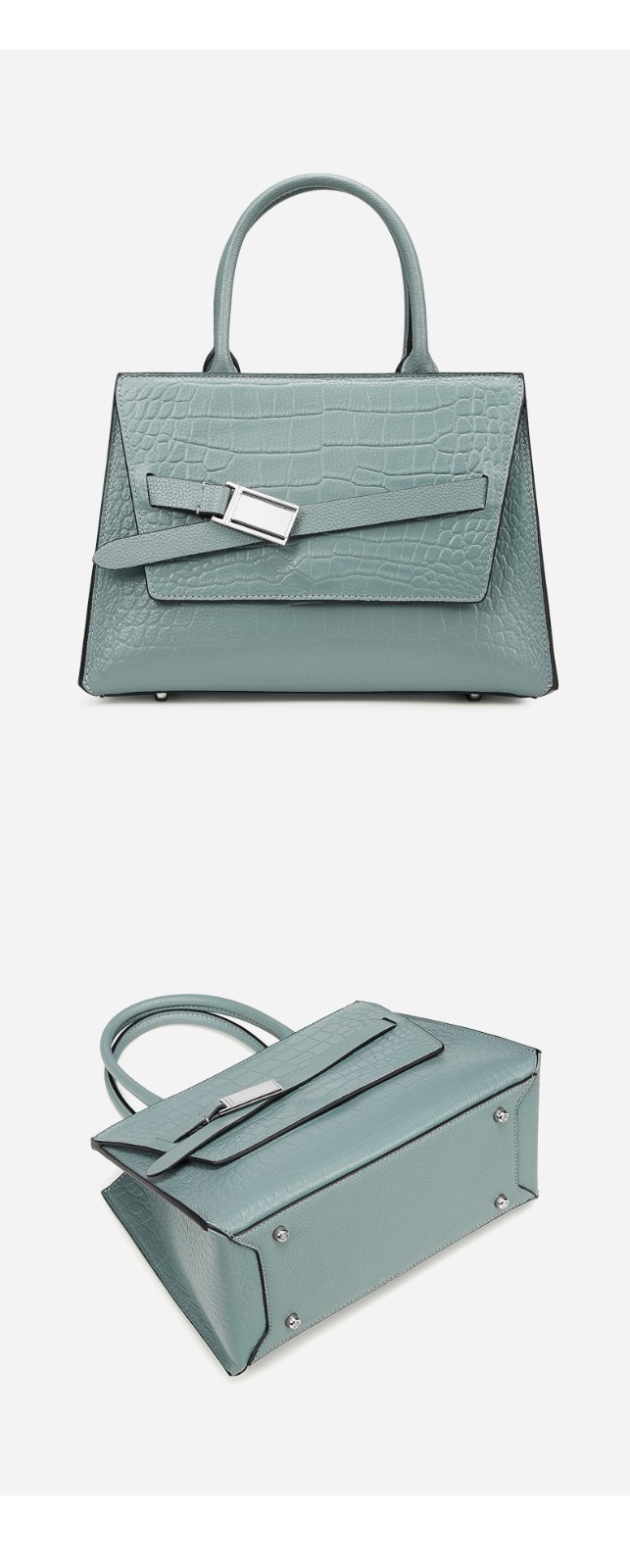 劳斯尼亚品牌女士手提包女2021款夏季大气婆婆包牛皮女包中年妈妈包