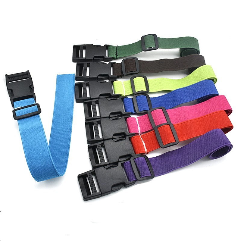 插扣松紧捆绑带卡扣可调节固定绑物带弹力束腰带坐垫 行李扎带 插扣