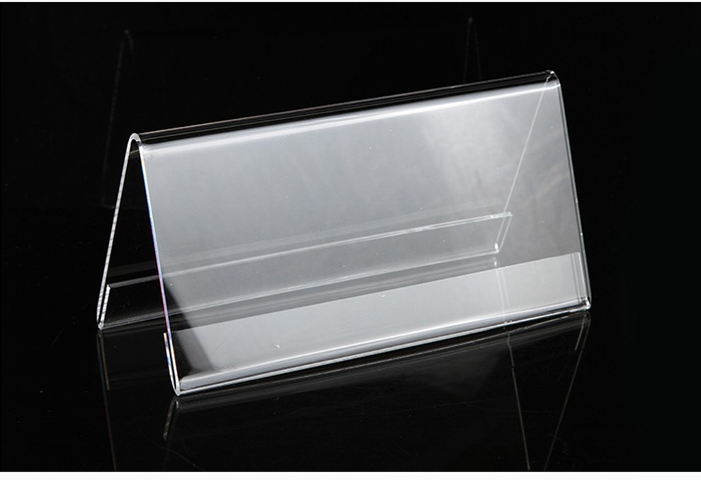 亚克力三角会议牌 席位牌 座位牌 桌牌桌 签姓名牌 展示架 三角桌签