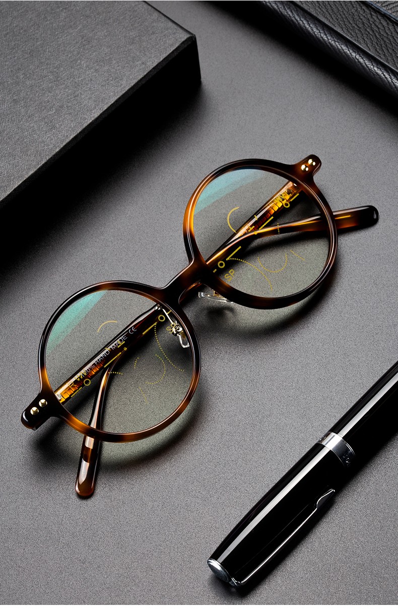 jhbee品牌 老花镜男远近两用高清老人眼镜品牌高档女防蓝光智能自动