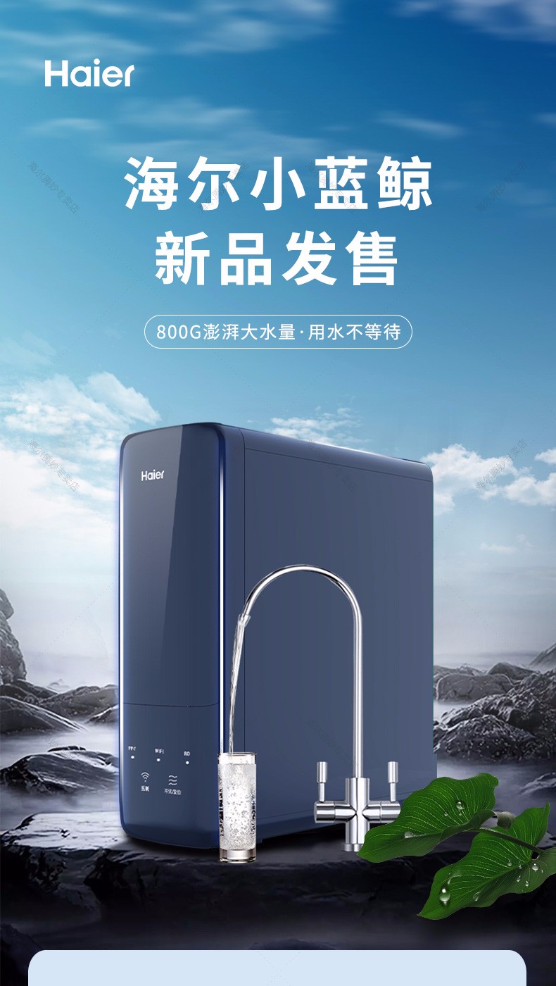 10036118619801商品名称:【新品】海尔(haier)净水器家用800g大通量