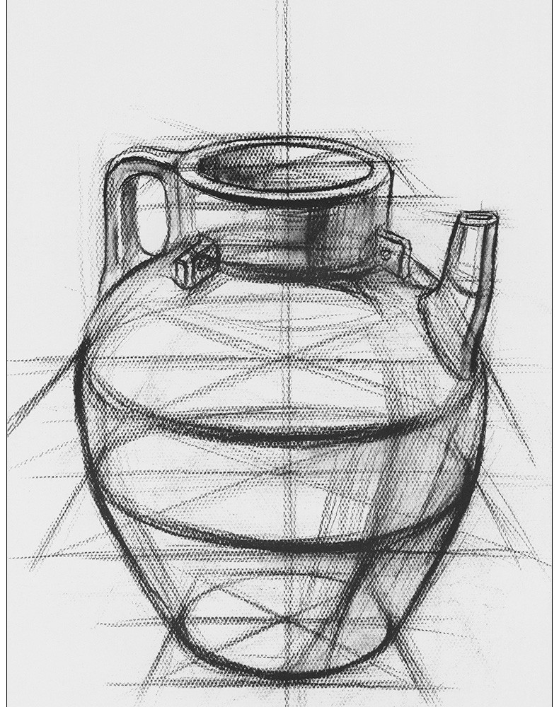 结构素描范本单个静物结构素描范本4黄金典藏版造型基础训练方法丛书