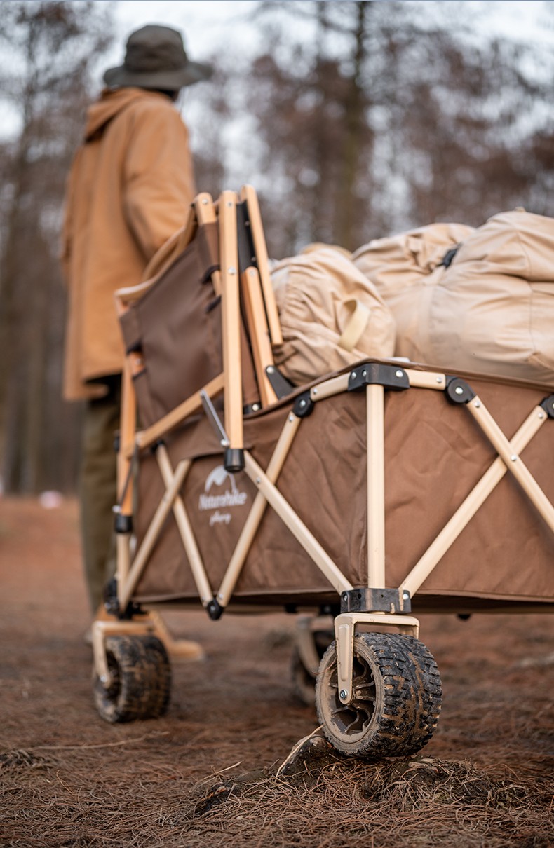 naturehike挪客 便携式营地折叠车 露营小推车户外拖车手拉车 徒步绿