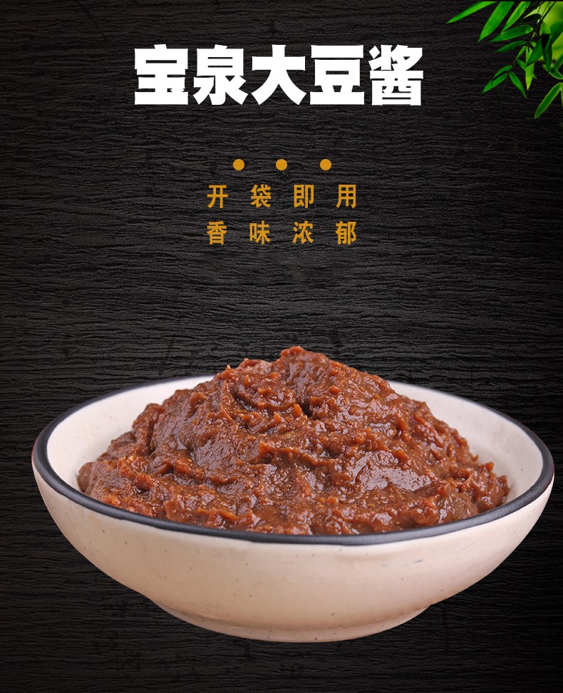 宝泉大豆酱500g东北特产农家大豆酱宝泉岭黄豆酱拌面调味酱豆瓣酱