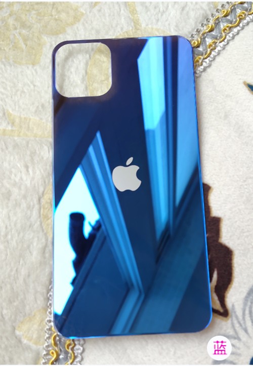 pro max后膜iphone镜面xr手机11钢化膜xs max背膜mini 蓝色渐变后膜