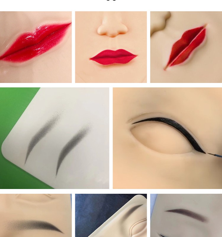 简之绣纹绣练习皮高品质纹眉仿皮新手硅胶练习假皮仿真人脸皮用品橄榄